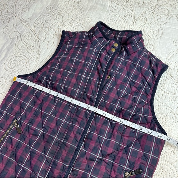 Talbots quilted plaid puffer vest - Picture 4 of 6